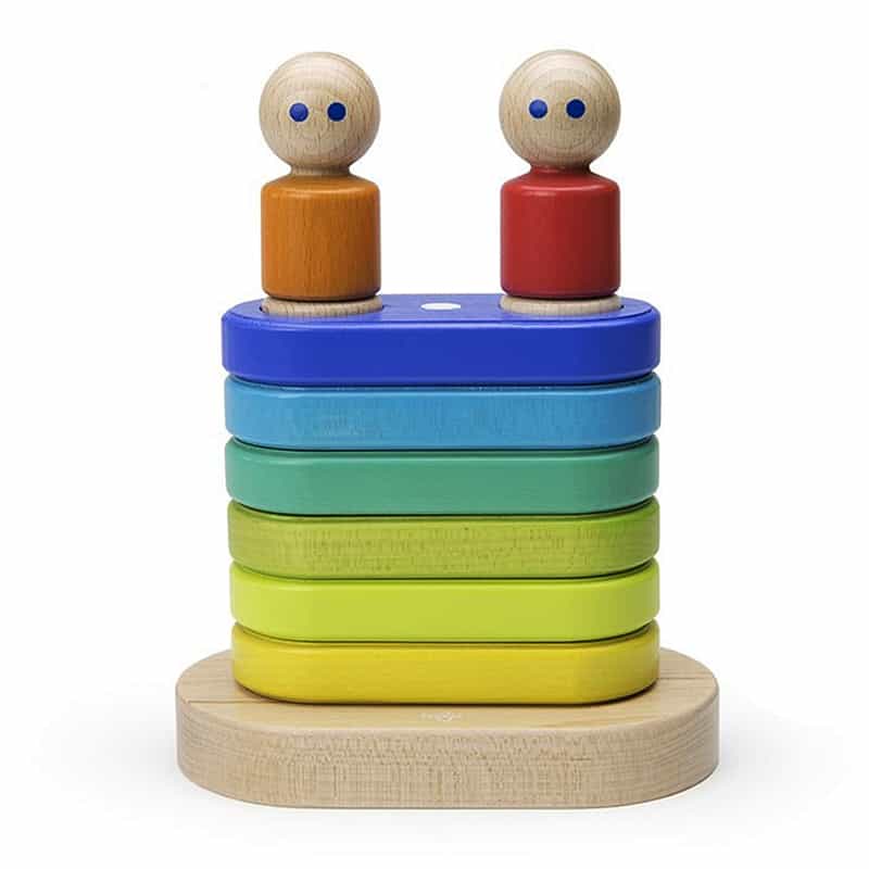 tegu toys magnetic wooden blocks stacker
