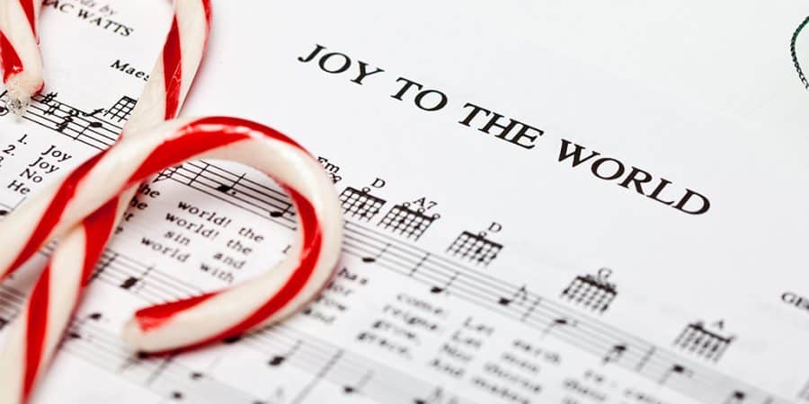 christmas music activities-joy to the world sheet music with candy canes